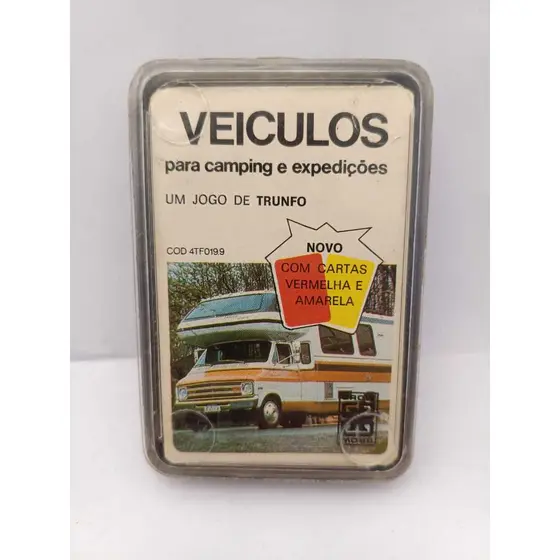 SUPER TRUNFO VEÍCULOS PARA CAMPING E EXPEDIÇÕES GROW DÉCADA DE 80