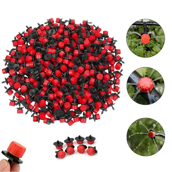 100/200 Micro Bico Gotejador Ajustável Irrigador De Jardim Regulável Plantas 70l/h