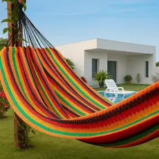 Rede Descanso Dormir Nylon Amazonas Colorida 3,5m