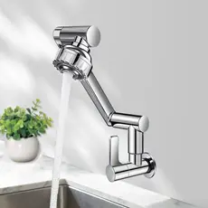 Torneira com Braço Mecânico 360° para Cozinha e Banheiro | Estilo Tecnológico Moderno