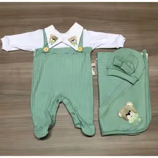 Saída Maternidade luxo bordada urso