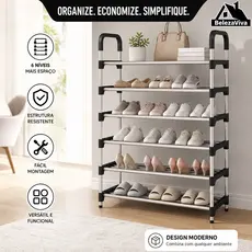 Sapateira 4/5/6 Andares Multiuso Desmontável Organizadora Multiuso Sapatos