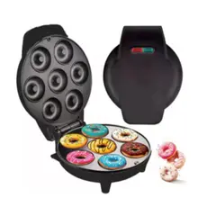Mini Maquina De Donuts Café Da Manhã Capacidade Para 7 /8 Mini Rosquinha Elétrica 110V Portátil-Lm