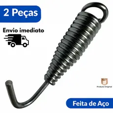 Par de Molas para Rede de Descanso 300kg de capacidade Aço Carbono- Extensor de rede