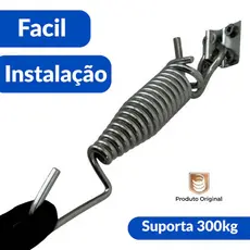 Par de Molas Metalizadas para Rede de Descanso | Aço Carbono | Suporta Até 300kg