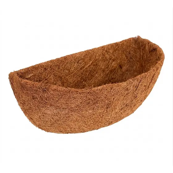 Refil de Fibra de Coco Meio Vaso M 30cm SEM ARAMADO Reposição Natural Orquídea Samambaia Jardim Vertical