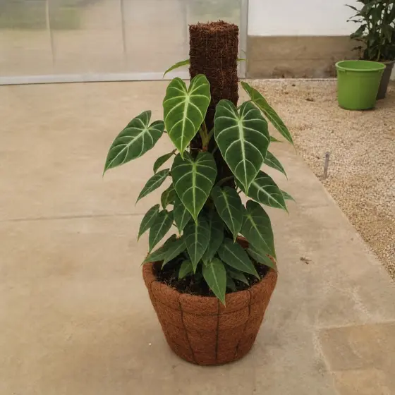 Tutor de Fibra de Coco 40cm Suporte para Plantas Trepadeiras Monstera Jiboia Filodendro Orquídea Samambaia
