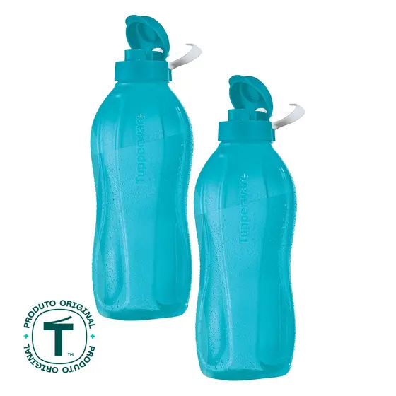 Kit 2 Garrafas de Água Tupperware Eco Tupper Acqua 2L