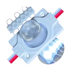 20 pçs Módulo Led 12v 3030 1,5w Led Branco Frio 6500k Mega Lente