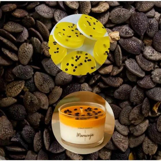Semente De Maracujá Desidratada - 50g. / 100g Para sabonetes, velas artesanais e esfoliante natural.