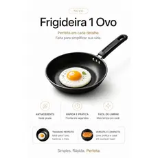 Mini Frigideira Antiaderente 1 Ovo | Prática Rápida | Não Gruda Fácil Limpeza