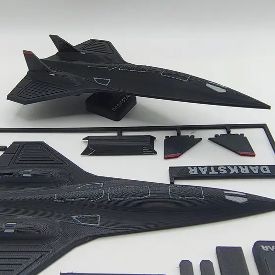 Darkstar Blackbird Kit de Montar avião kit card kit cartão - miniatura Colecionavel