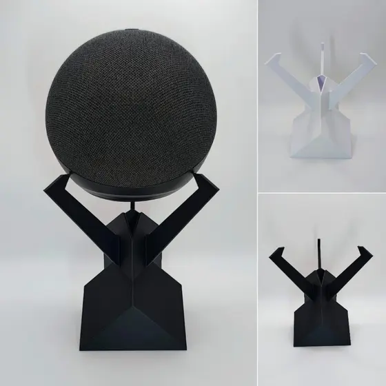 Suporte para Alexa Echo Dot 5ª e 4ª Geração para mesa escrivaninha e prateleira design moderno