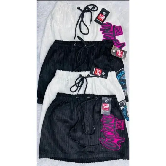 Saia da Cyclone Feminina de Veludo Linha Premium Estilo Gringa Estampas Variadas