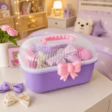 Caixa Organizadora Infantil Laço Menina Maleta Com Laço Grande