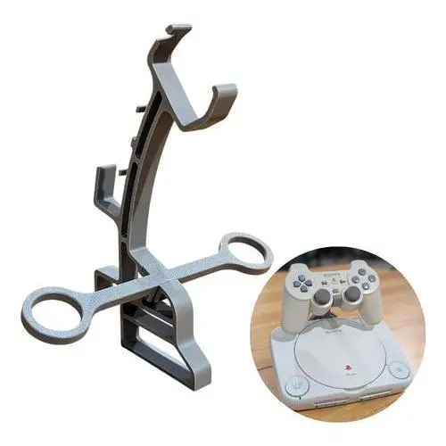 Suporte Expositor Horizontal Ps1 Slim Base Playstation 1 Cinza
