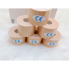 Bandagem Elastica Fita Kinesio Tape Fisioterapia Muscular 5m - VINWER (BEGE)
