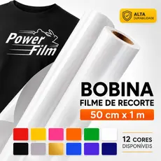 Vinil Filme de Recorte Têxtil Power Film Premium 50cm x 1m para Camisetas