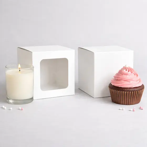 Kit 100/50 Caixa para mini Presente, Caneca, Mini Vela - com ou sem Visor