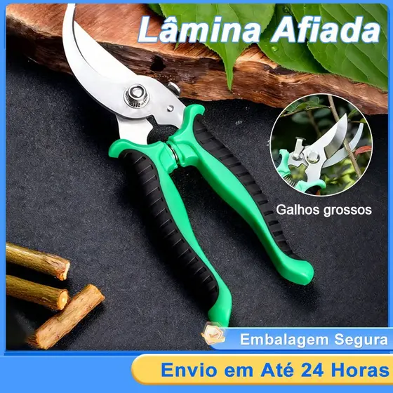 Tesoura Poda Super Afiada profissional Jardinagem Doméstica Cortador