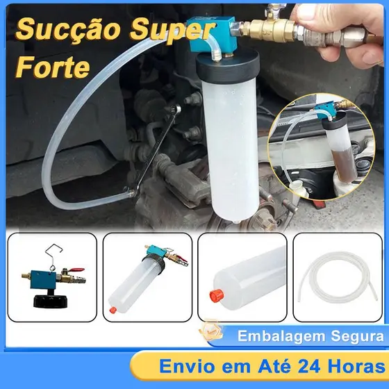 Kit Sangrador Troca Fluido Freio Embreagem Hidráulico DIY para Carro Motocicleta Ferramenta Completa Econômica