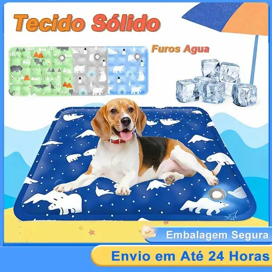 Tapete Pet Gelado Resfrescante 60*90cm para Cães e Gatos