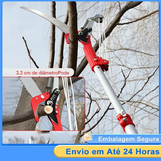 Serrote Podador 2 Em 1 Profissional De Galho Alto Poda Com Serrote Podador Galhos