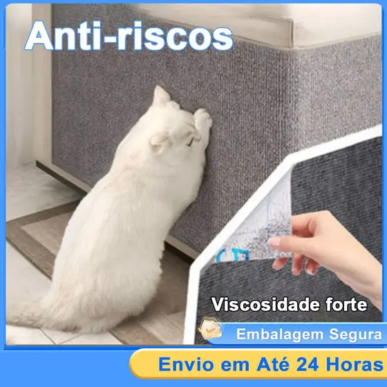 Arranhador Adesivo Premium para Gatos Protetor de Sofá Cama e Móveis
