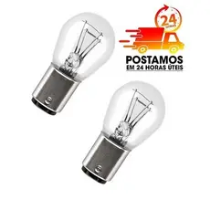 Par Lâmpada Lanterna Traseira 12V P21/5W Duplo Polo Cristal (PAR) ENVIO IMEDIATO