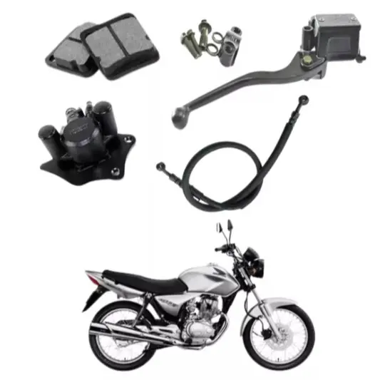 Kit Sistema de Freio A Disco Moto Honda Cg Titan Fan 150 2004 Até 2008 ENVIO IMEDIATO