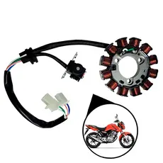 Estator Gerador Magneto Completo Com Bobina De Pulso Titan Fan 150 160 2014 Até 2022 ENVIO IMEDIATO