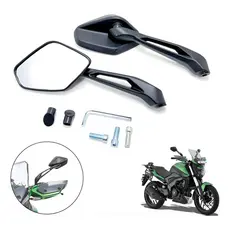 Par Retrovisor Moto Universal Bajaj Dominar 400 Lente Convexa Para Honda E Yamaha ENVIO IMEDIATO