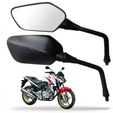 Par Retrovisor Moto Honda Cb 300 Cb 300r 2009 À 2015 Lente Convexa Modelo Original ENVIO IMEDIATO