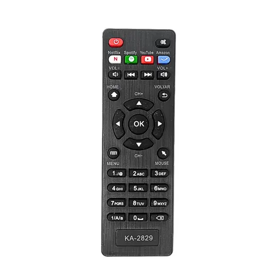 Controle Remoto Compativel com Receptor Aquario Smart Stv 2000 4K Kapbom KA-2829