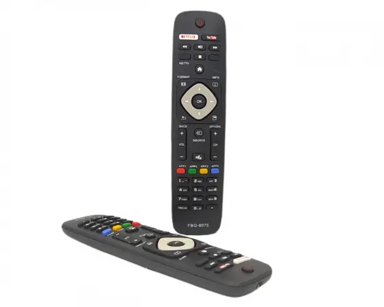 Controle Remoto Compatível Smart TV Philips LCD com botão Netflix e YouTube FBG-8075