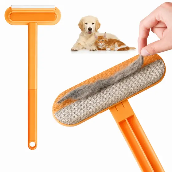 Escova Removedora De Pelos Pet 4 Em 1 Lavável Reutilizável Limpa Sofá Roupas Tapete Cama Vidro