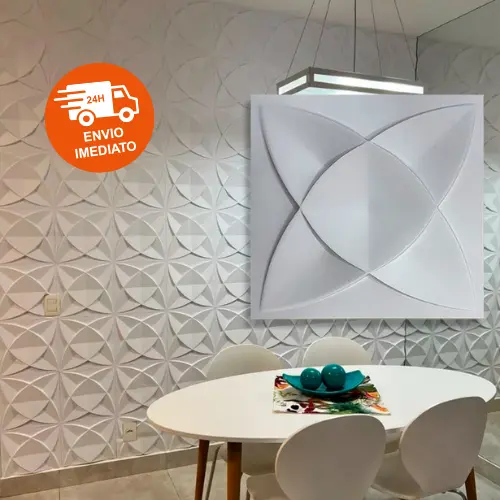 Placa PVC Kit 100 Revestimento de Parede 25X25