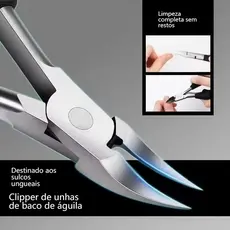 Cortador de Unhas em Aço Inoxidável para Cutículas e Espessas  Alicate Profissional para Podologia