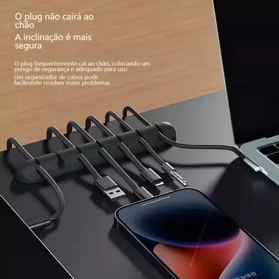 Clipe De Mesa / Organizador De Cabos Para Gerenciamento De Cabos