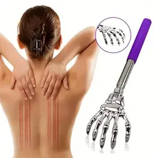 Raspador de Coceira com Extensão em Aço Inoxidável Massageador e Aliviador de Coceira para Uso Doméstico