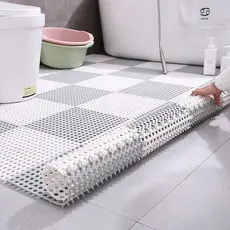 Tapete Modular Antiderrapante para Banheiro Sauna - Kit 6 Peças 30x30cm