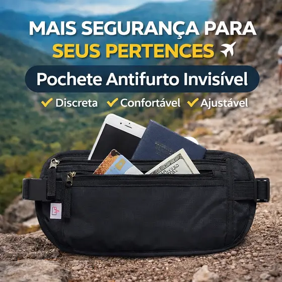 Pochete Doleira Discreta Antifurto