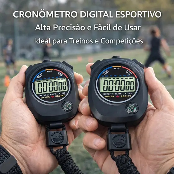 Cronômetro Digital Esportivo Multifuncional