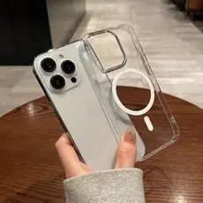 Capa Capinha Transparente Magsafe Magnética Para iPhone XR 11 12 13 14 15Promax 16 16Promax 001