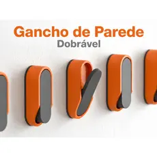 Gancho Dobrável de Parede Premium |Alta Fixação Sem Furos | Multiuso para Banheiro, Cozinha e Quarto