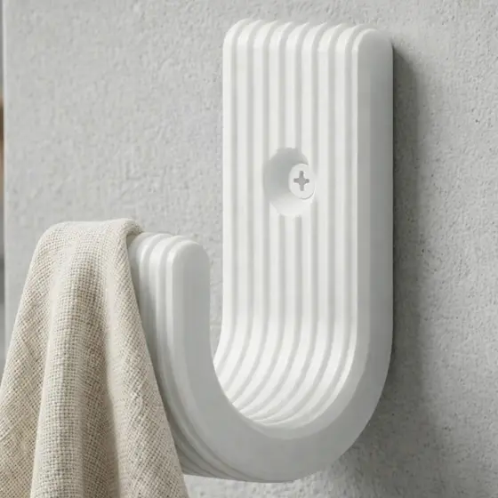 Suporte Gancho Multiuso Reforçado | Organizador Parede Cozinha Banheiro Quarto | Porta Toalha, Roupa