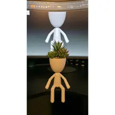 Vaso Criativo Boneco Sentado Porta Suculenta Decorativo Moderno
