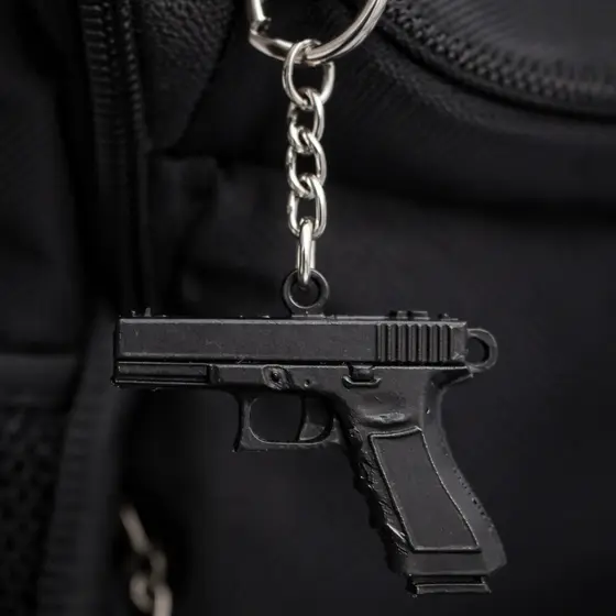 Chaveiro Glock / Arminha Miniatura com Design Realista e Detalhado