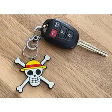 Chaveiro Monkey D Luffy One Piece Caveira Anime Chapéu Geek Otaku