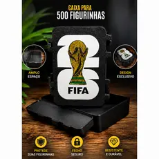 🏆 Caixa Porta Figurinhas – Organizador Premium Exclusivo para até 1000 Figurinhas |  FIFA 2026 ⚽